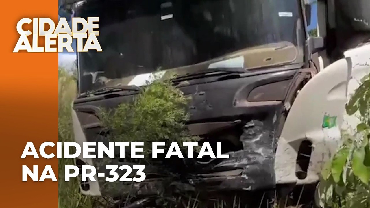 Acidente entre carro e carreta causa a morte de duas pessoas na PR-323 em Umuarama