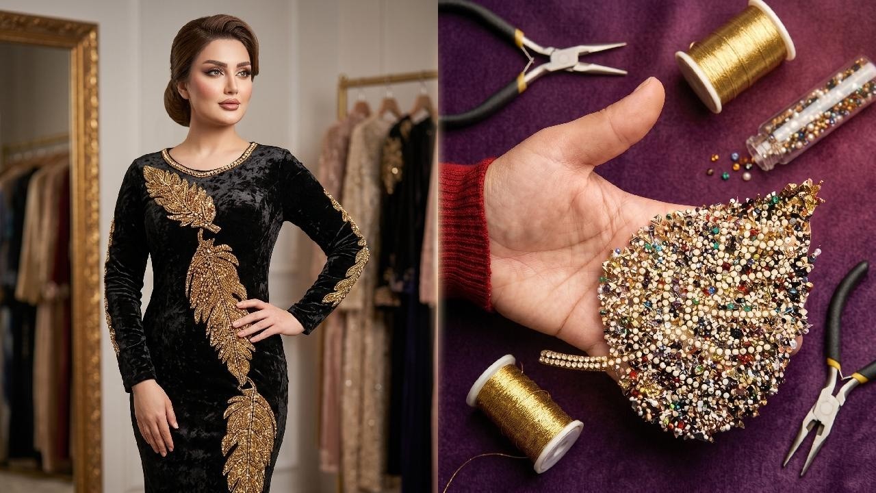 طريقة عمل موتيف الريشة بالجيلاتين اللي راه داير حالة فالقنادر