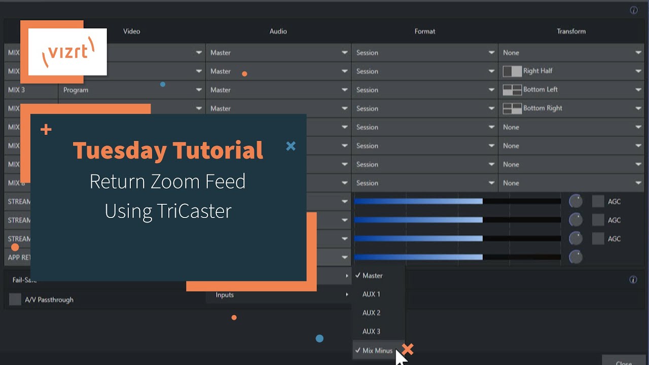 Tuesday Tutorial : Return Zoom Feed With TriCaster