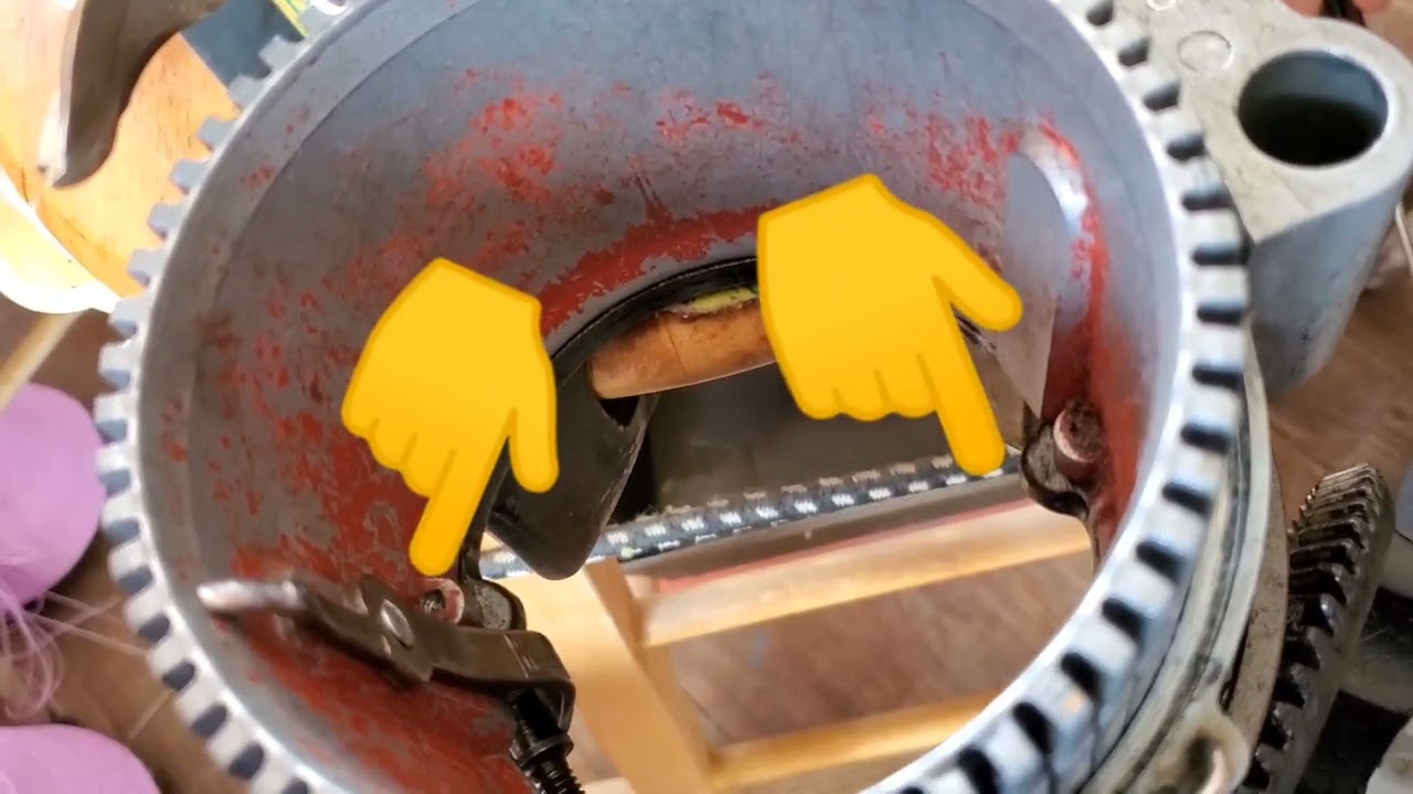 Changing the Cylinder on a Circular Sock Machine