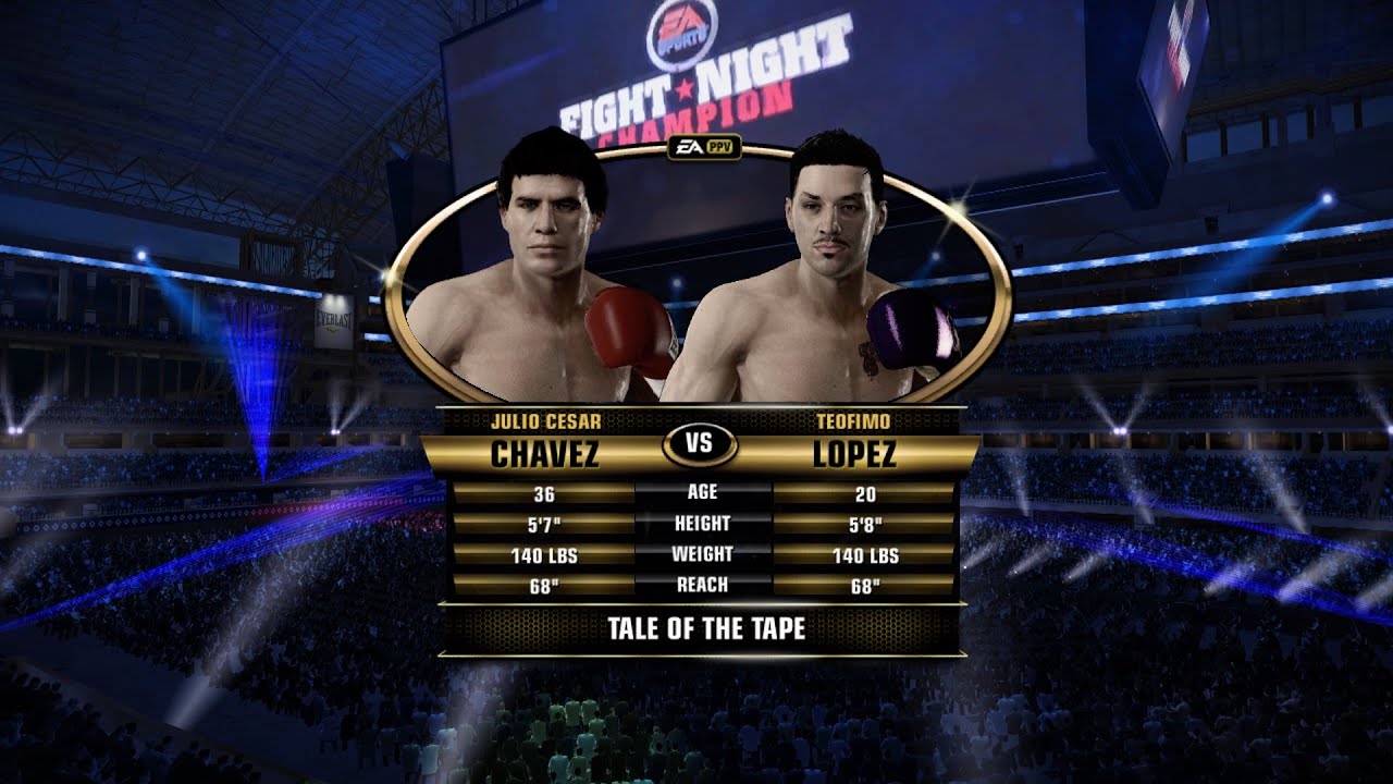 FANTASY FIGHT! JULIO C. CHAVEZ VS TEOFIMO LOPEZ FIGHT NIGHT CHAMPION
