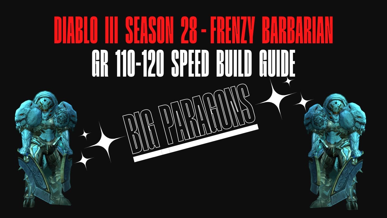 INSANE Frenzy Barbarian Speed Build Guide - Season 28 - Diablo III