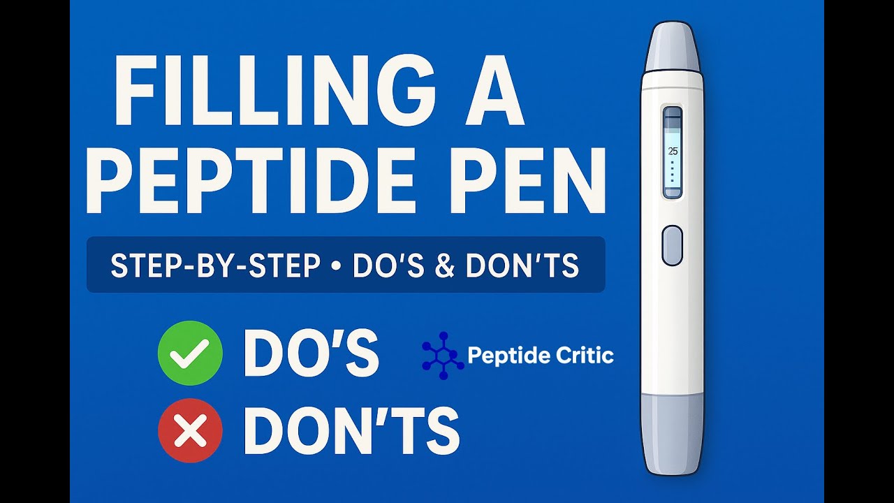 How to Fill a Peptide Pen (Step-by-Step Guide + Do’s & Don’ts)