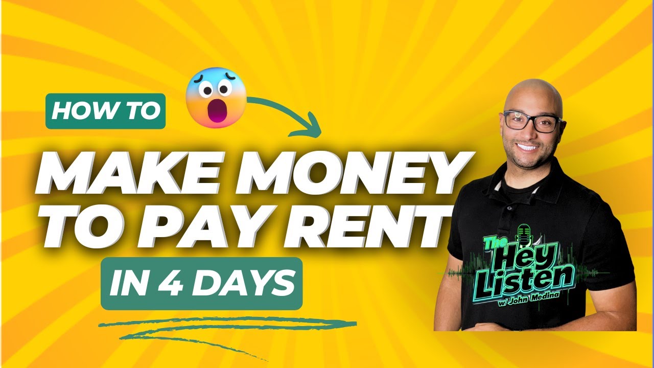 $0 Rent Due: How to Make Money To Pay Rent in 4 Days.