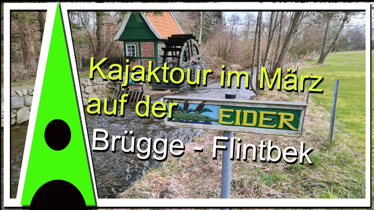 Eider im Winter Kajaktour zum Nord-Ostseek-Kanal Teil 1/3