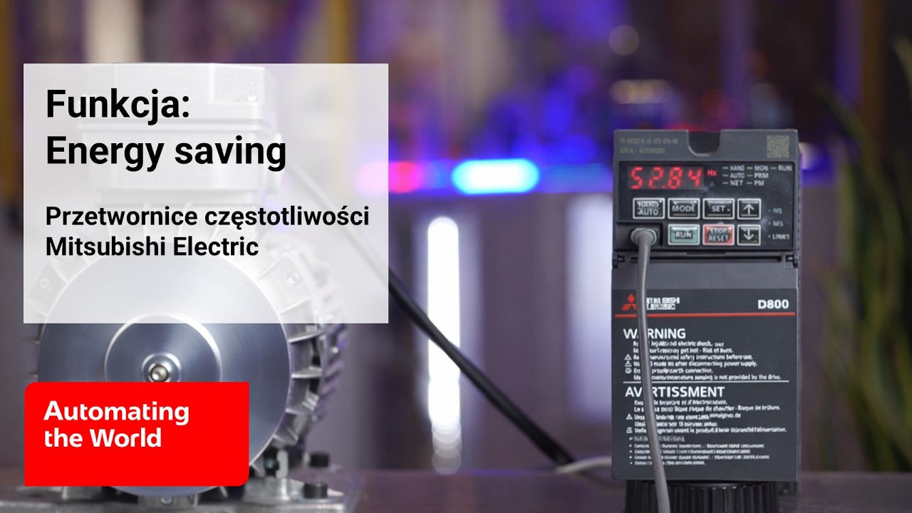 Funkcje specjalne w przetwornicy częstotliwości: Energy saving | Mitsubishi Electric