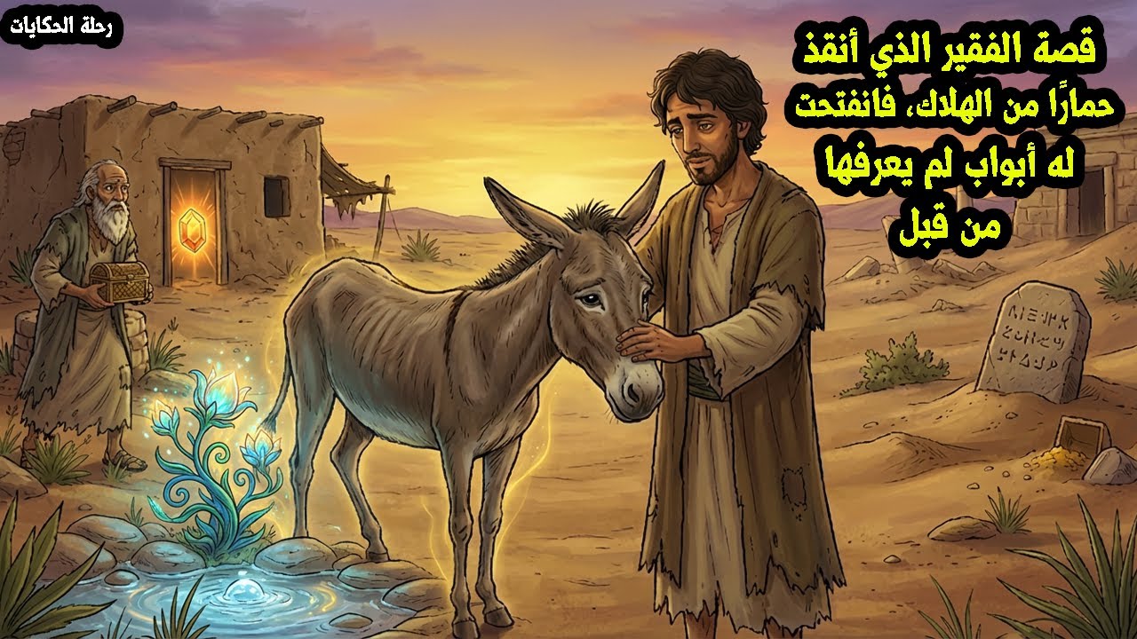 قصة شاب فقير تبنّى حمارًا هزيلًا، ولم يكن يدري أن السرّ الذي يحمله سيقلب فقره إلى غنى ويغيّر حياته إ