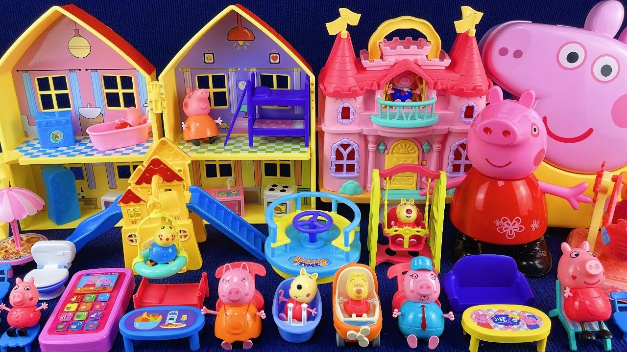 10 Minutes Satisfying with Unboxing Peppa Pig House & Playground Review Toys | ASMR 
