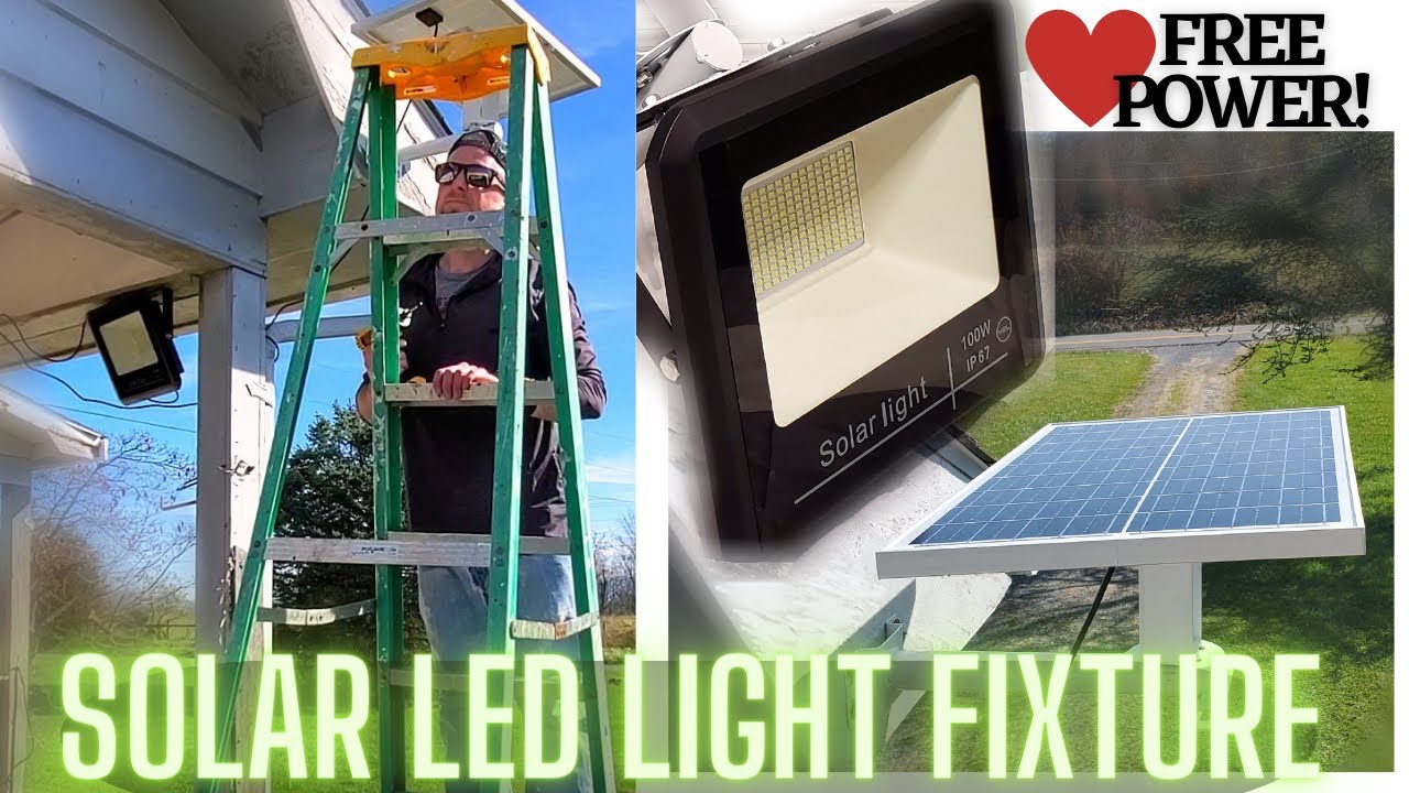 FREE Outdoor Security Lighting = AMAZING Solar LED Installed in Carport!