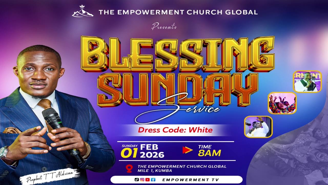 WELCOME TO OUR PROPHETIC AND BLESSING SUNDAY, Stay Tuned To This Live Broadcast.