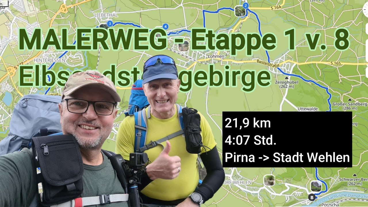 Malerweg Etappe 1 von 8 - Elbsandsteingebirge - Wandern