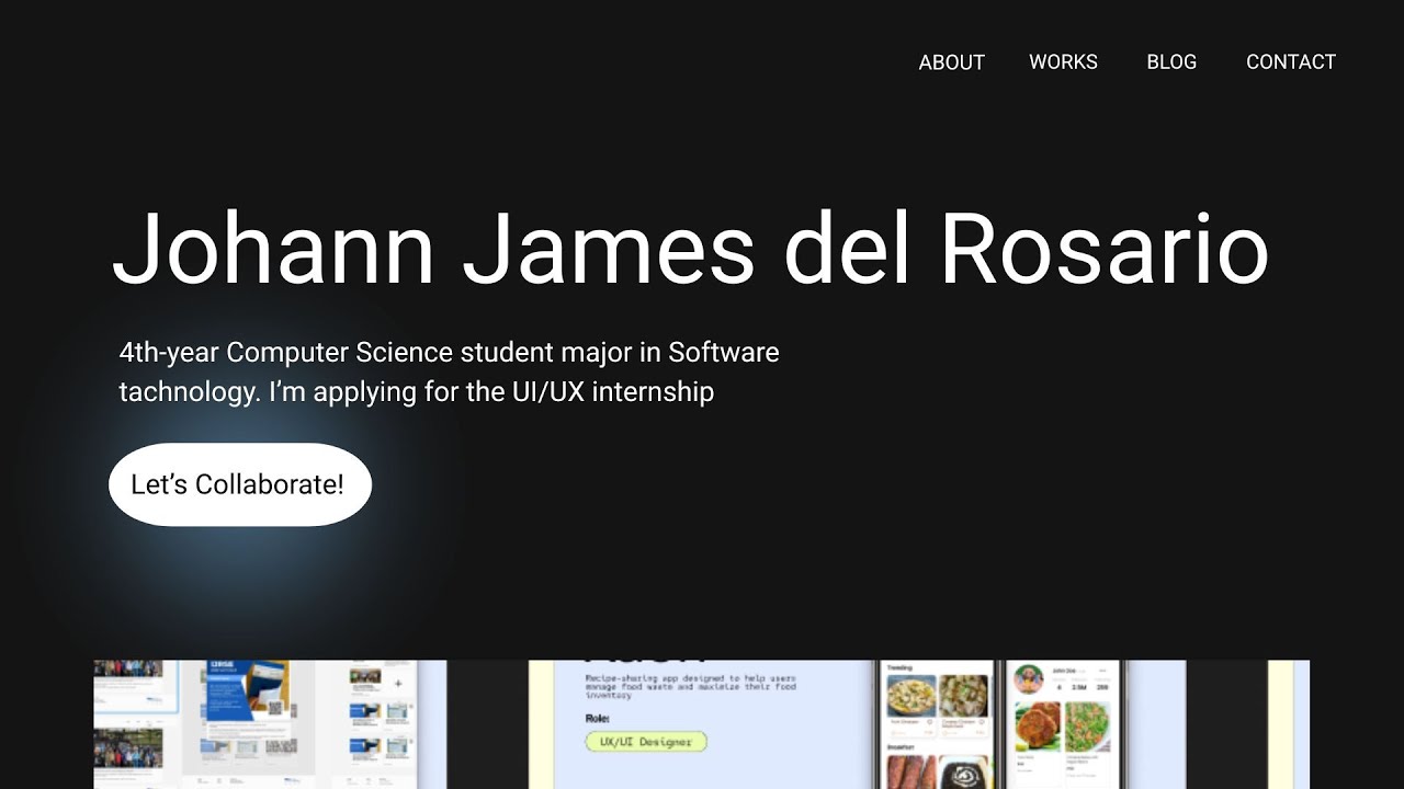 UI/UX Internship Application | Pecha Kucha by Johann Del Rosario