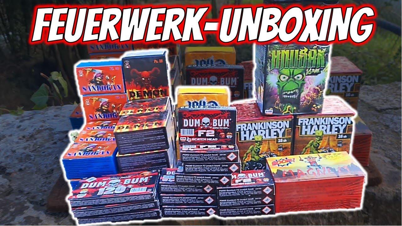 Unboxing von Feuerwerk in Italien mit Test