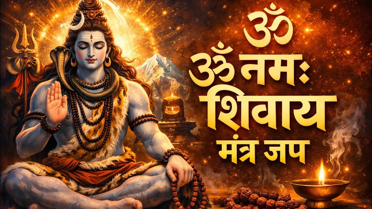 🔱 ॐ नमः शिवाय मंत्र जाप || Om Namah Shivaya Mantra Jaap || Mind Relaxing and position energy 🔱