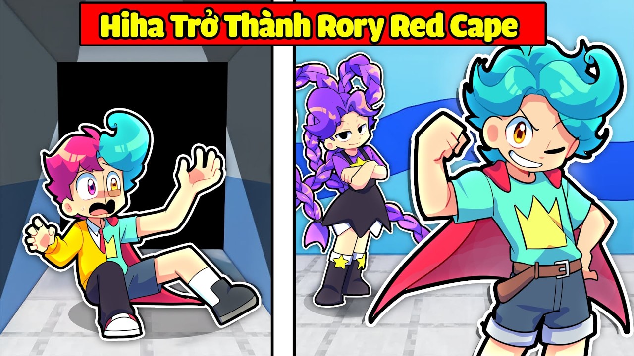 Hiha Trở Th&agrave;nh RORY RED CAPE Trong Minecraft !? 😎😱