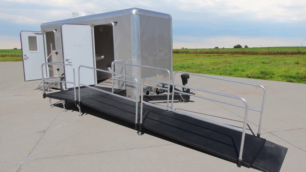 ADA Portable Restrooms Trailer + 2 Station | Cabo Series