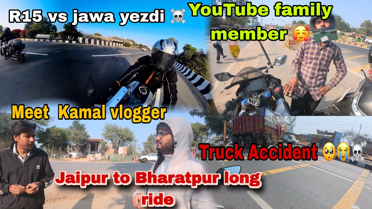 Jaipur to Bharatpur long ride!Dji osmo action 5pro buy !truck accident😭🥺#Jaipur #bharatpur #vlogger 