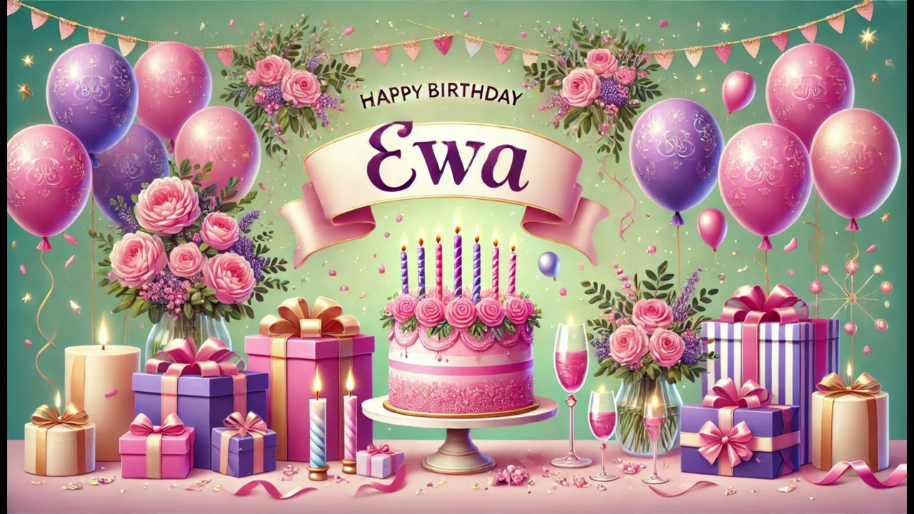Sto Lat, Ewa, Ewka, Ewcia! 🎂💐 | Urodzinowo / Imieninowa Piosenka Pełna Życzeń