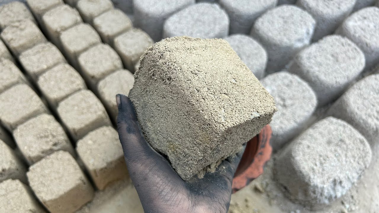 Dedicated To @SimranMndhar ❤️ Concrete Mud Crumbling In Claypot #satisfying #asmr 