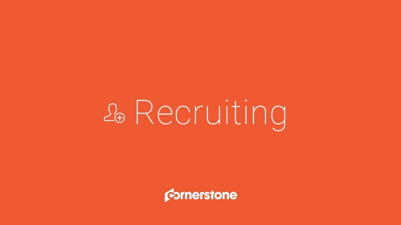 HR Recruiting Software Suite from Cornerstone