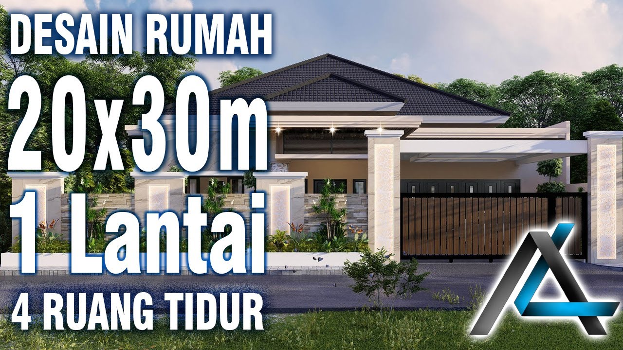 DESAIN RUMAH 20 x  30 meter I Bengkulu – DESAIN RUMAH TROPIS MODERN