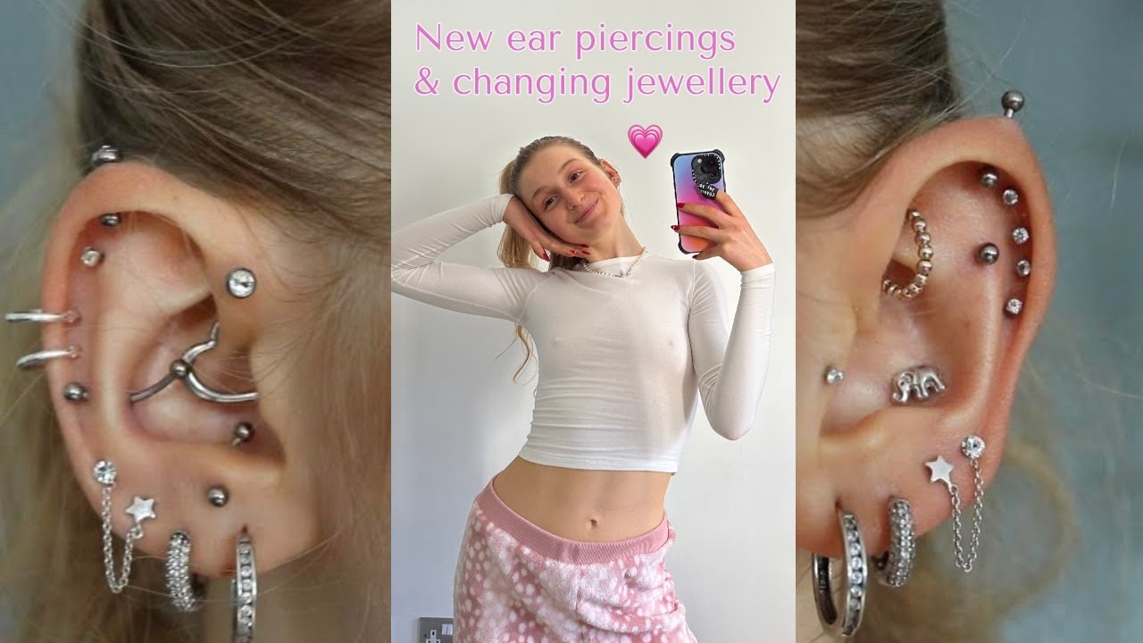 New piercings and changing jewellery | Vlog