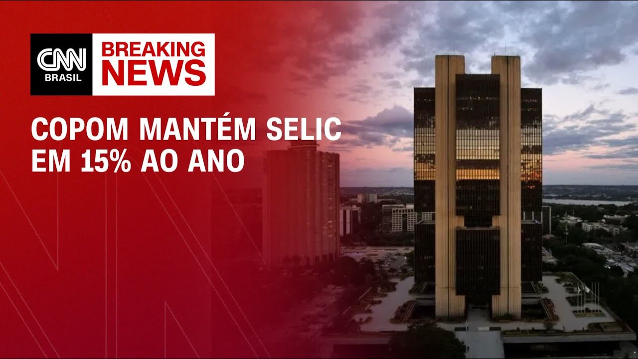 Copom mant&eacute;m taxa Selic em 15%, no maior n&iacute;vel desde 2006 | FECHAMENTO DE MERCADO