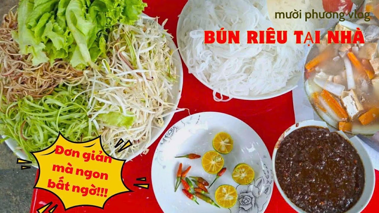 Bún riêu ngon tuyệt vời.