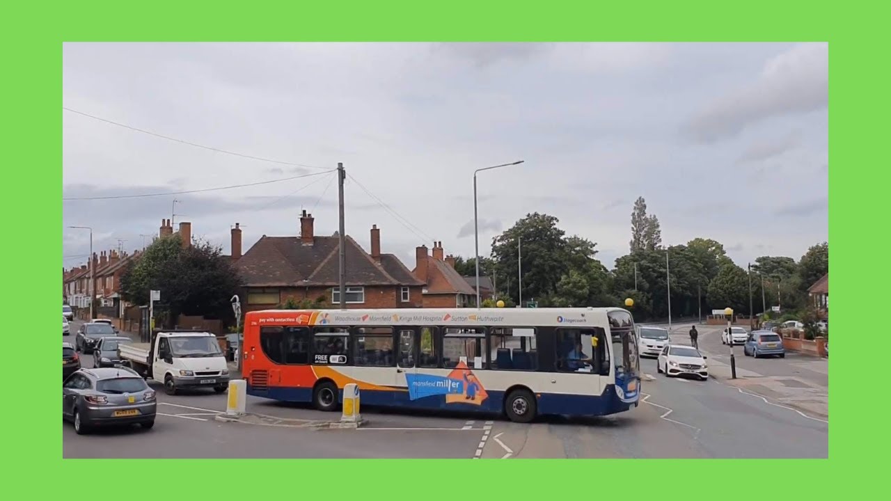 Stagecoach East Midlands 12 Full Route Journey Visual- Mansfield to Shirebrook | SN69ZPD 11277