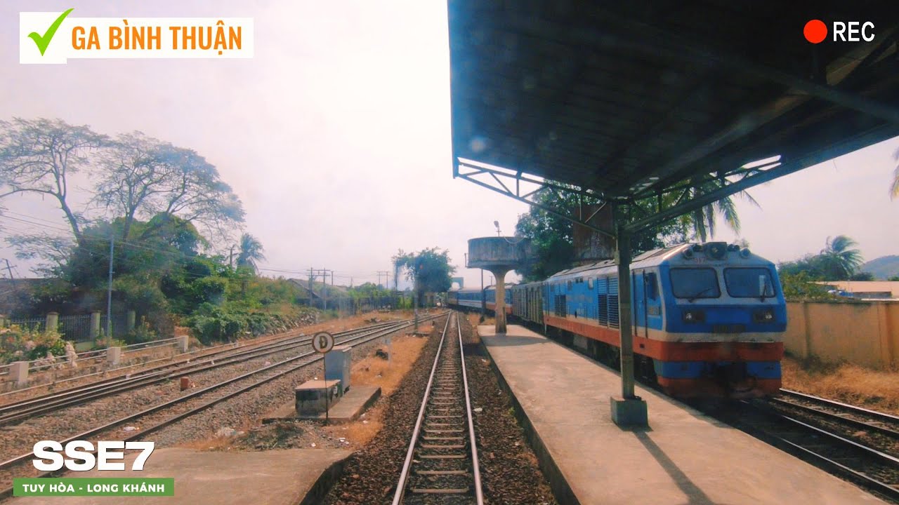 (live)HÀNH TRÌNH TÀU HỎA SSE7 TỪ GA TUY HÒA ĐẾN GA LONG KHÁNH QUA ĐÈO CẢ