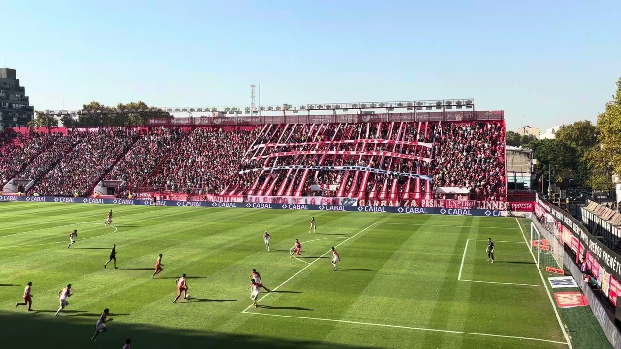 Hinchada de Argentinos Jrs vs Estudiantes LP | Liga profesional 2025