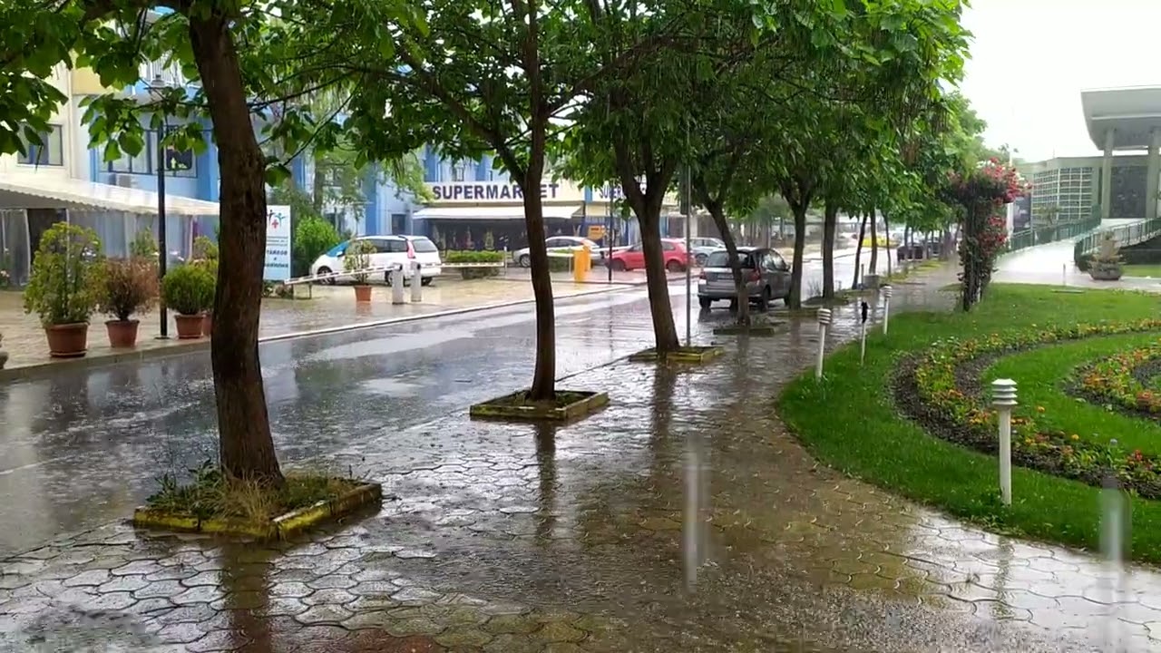 Rain in Bulgaria Sunny Beach 2025