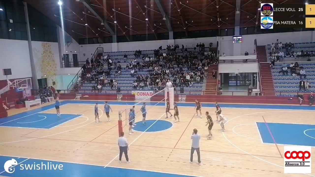 Basato in diretta sull'app Swish Live
LECCE VOLL VS PSA MATERA
