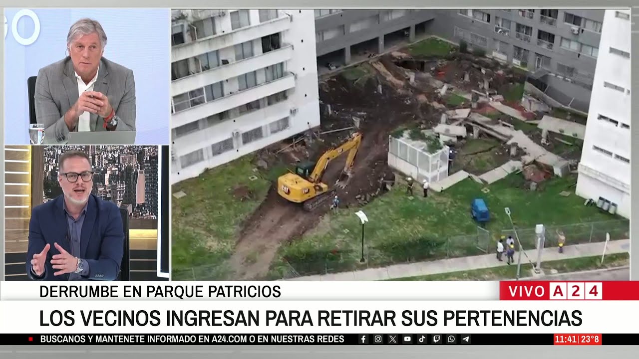 🚨 DERRUMBE EN VIVIENDAS PROCREAR DE PARQUE PATRICIOS: PERMITEN INGRESAR A VECINOS UNOS MINUTOS