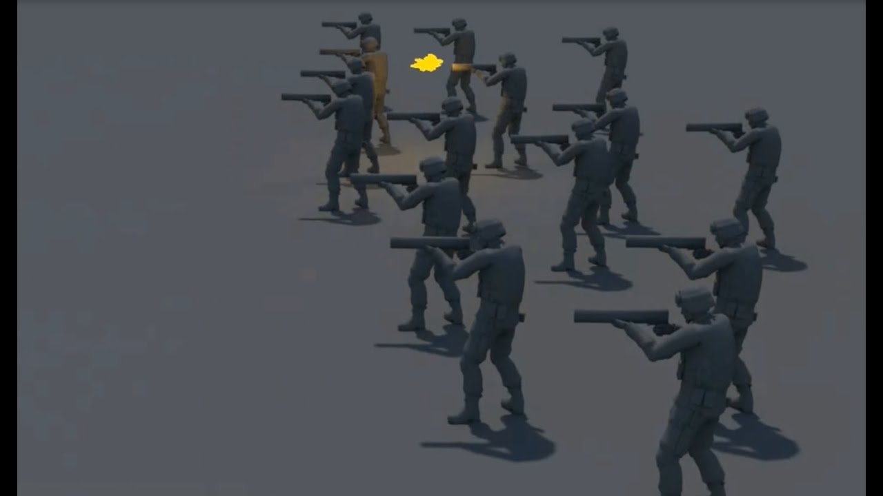 Houdini crowd simulation • 3