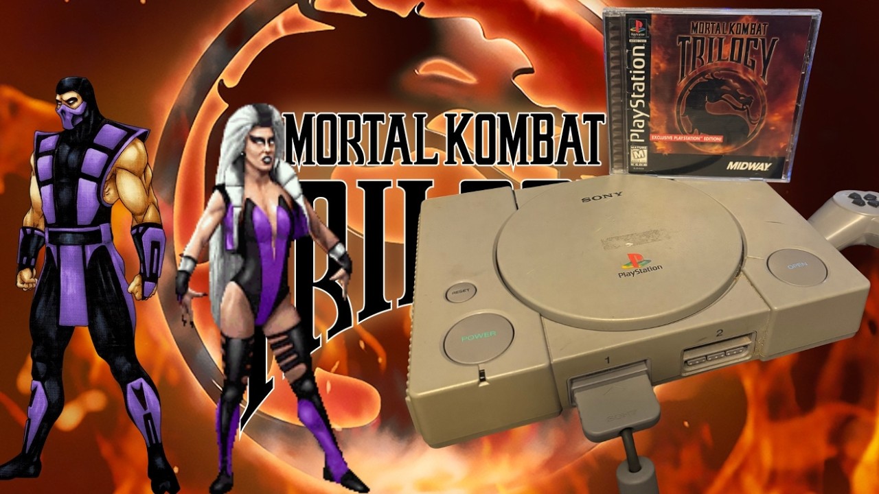 MORTAL KOMBAT: TRILOGY - PS1 (оригинальная консоль) Прохождение за Синдел/Рейн