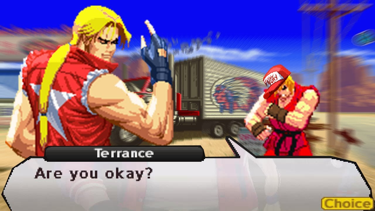 Are you okay? The Pin-Headed Son Terrance Bongo Terry Bogard! Street Fighter Mugen