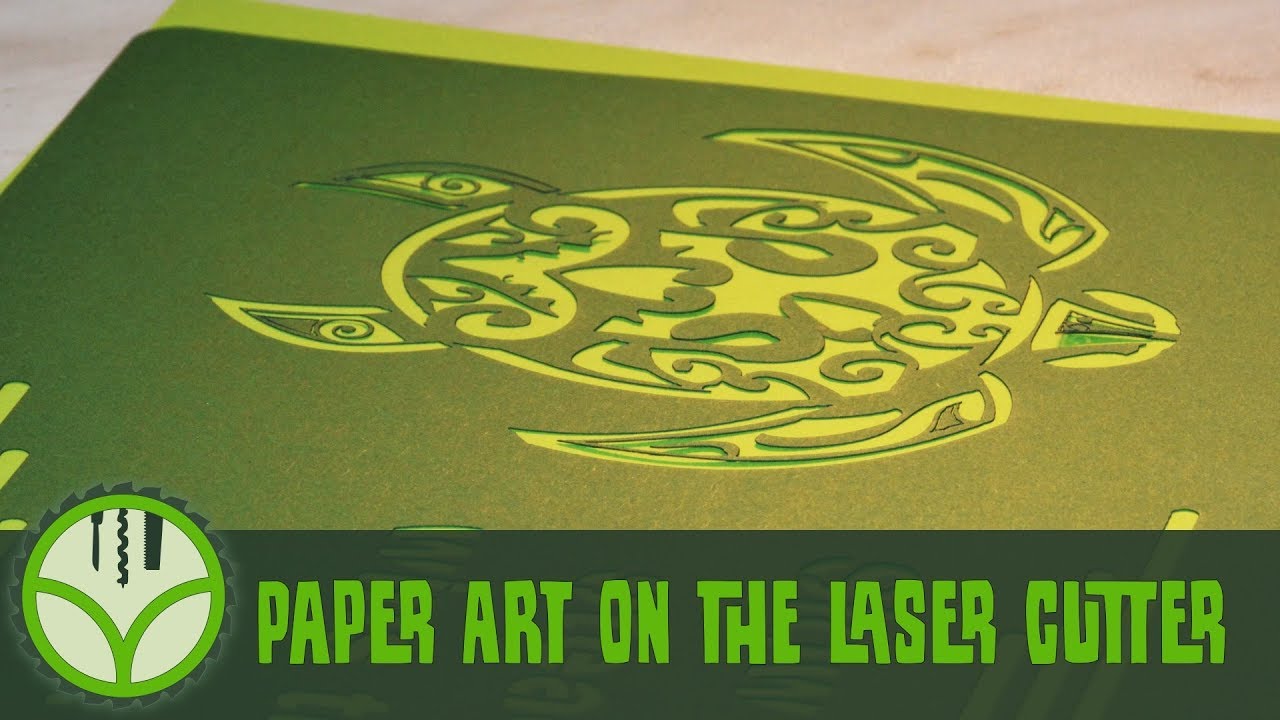 Paper art on the K40 laser cutter