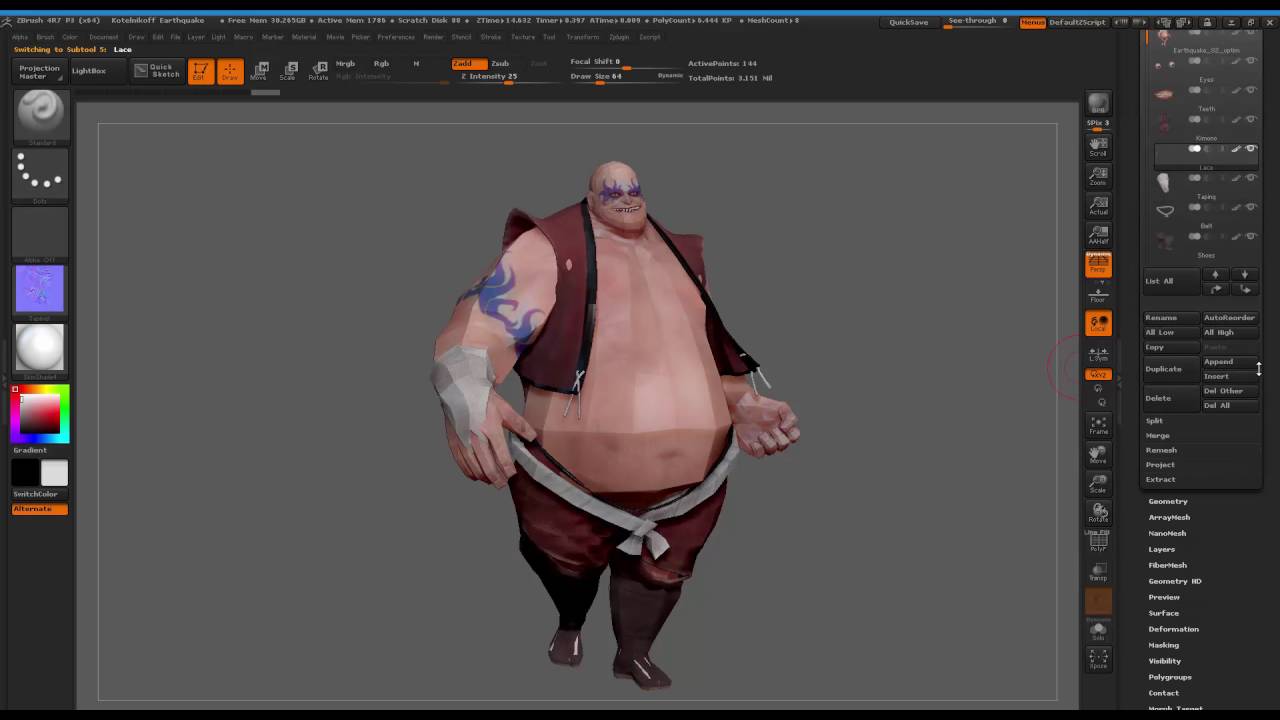 Export Polypaint from Zbrush