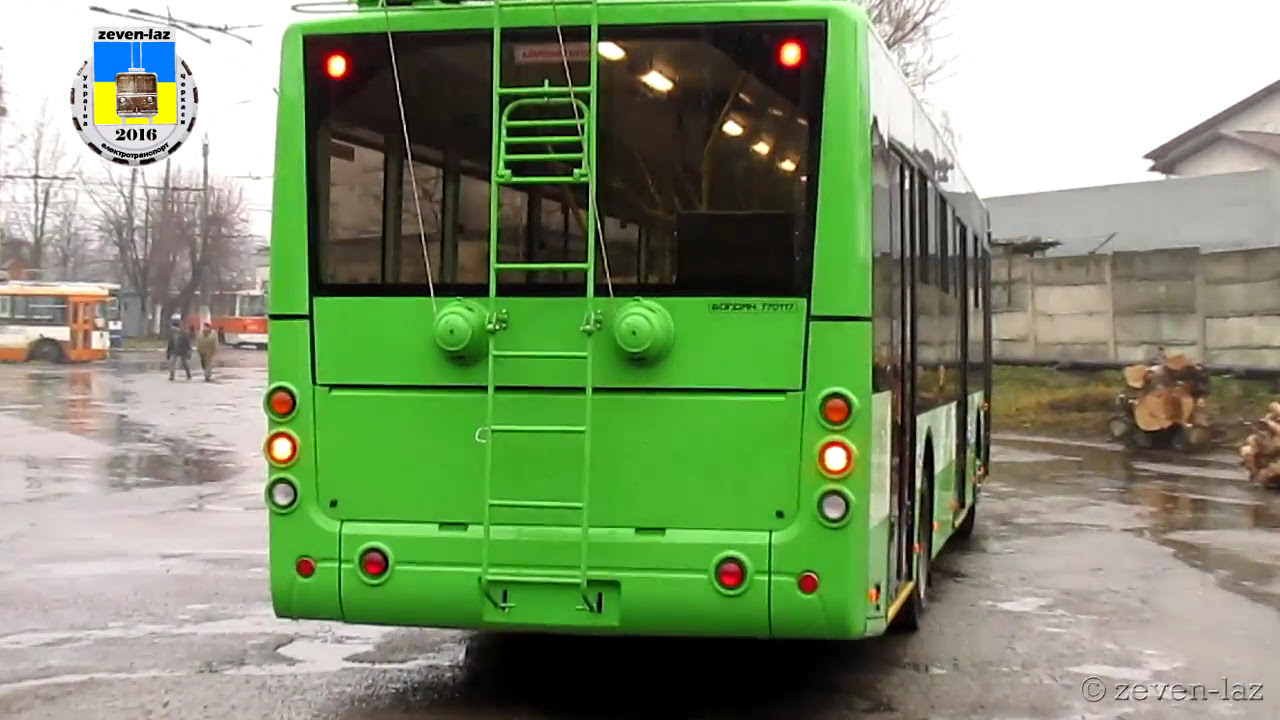 Черкаський тролейбус- Богдан Т70117 №381 22.01.2016 / Cherkasy trolleybus- Bogdan T70117 №381