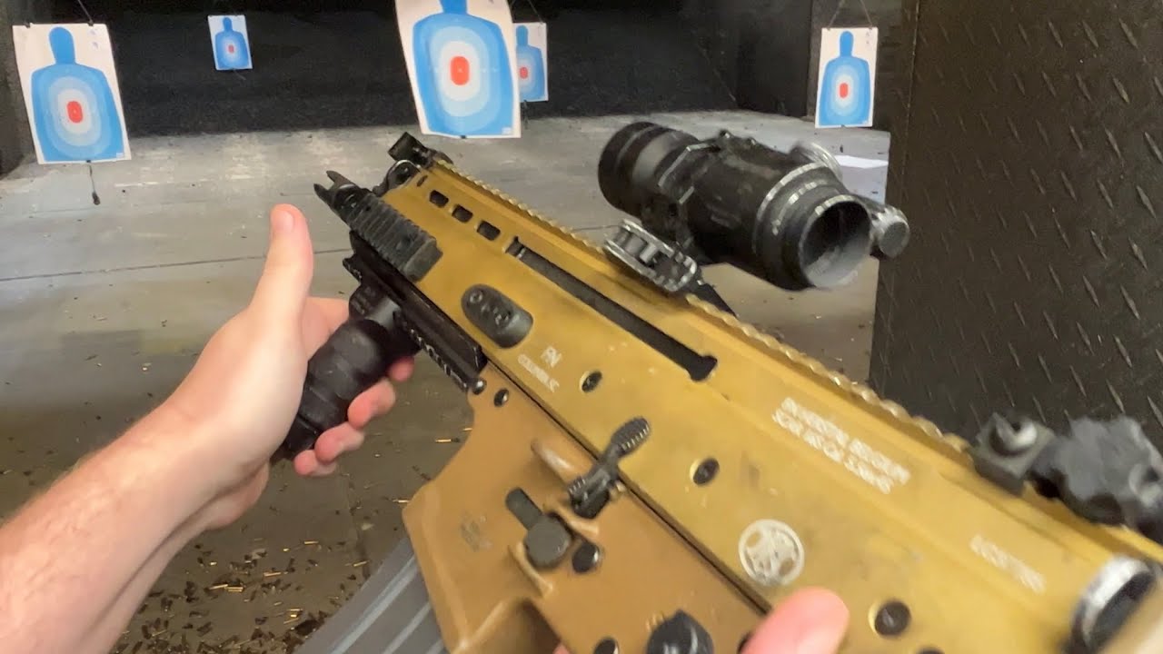 FN SCAR-L POV firing
