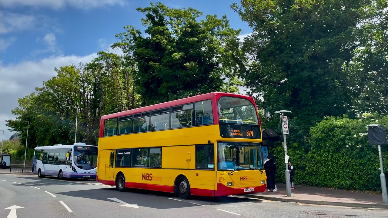 Full Route Visual~374: Grays Bus Station - Basildon Bus Station | 626 (YN04 YJR)