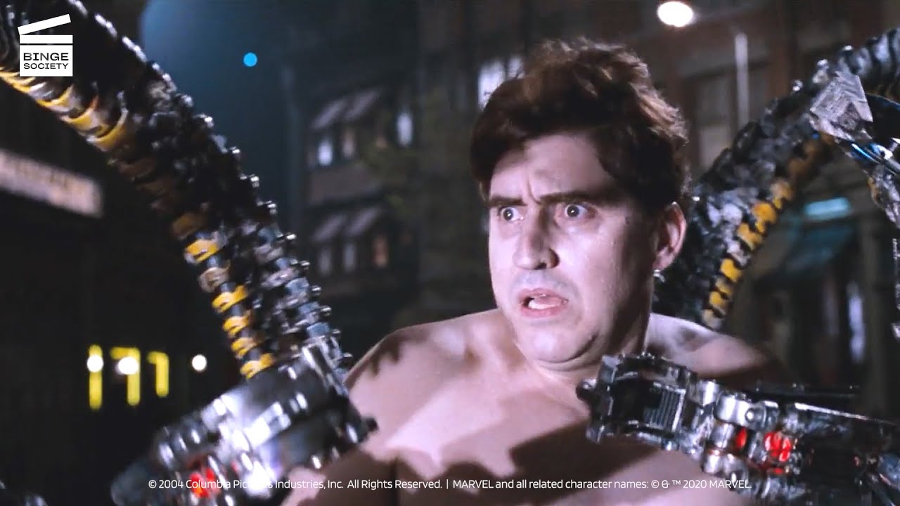 Spider-Man 2: Doctor Octopus escape HD CLIP