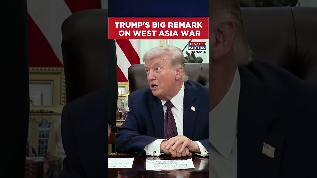 Trump's Big Remark On West Asia War: 'US Will Leave Iran In 2 to 3 Weeks' #shorts