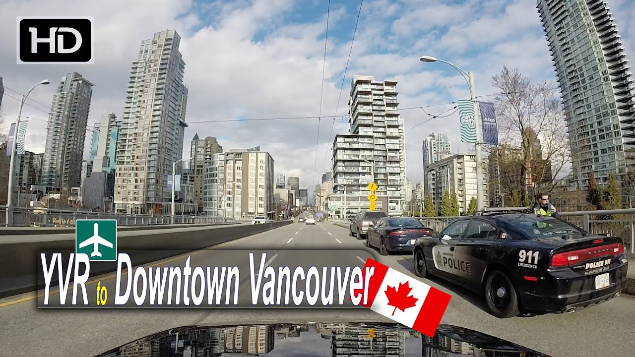 Driving YVR Airport to Downtown Vancouver