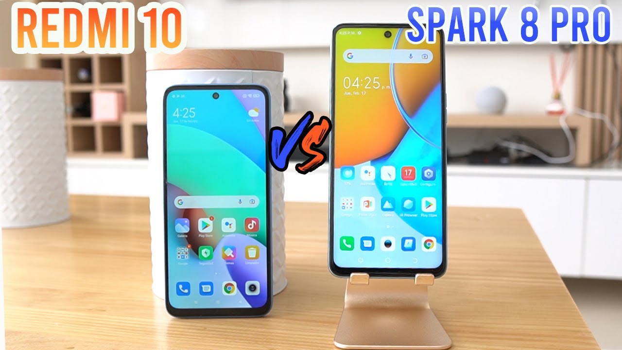 Tecno Spark 8 Pro vs Redmi 10, Comparación en español