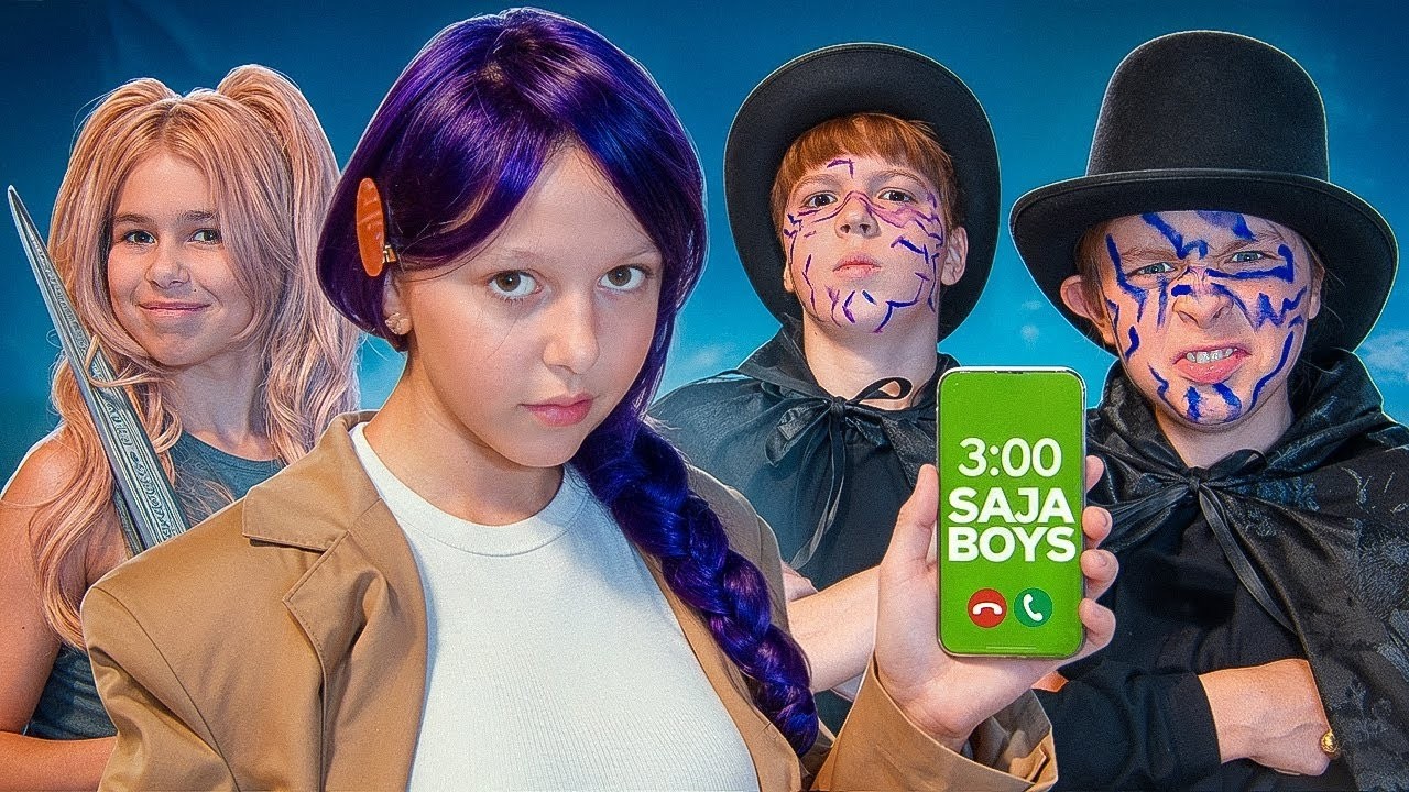 ¿QUÉ PASA SI LLAMAS A LOS SAJA BOYS A LAS 3 AM? 📞😱 ¡Amelka lucha contra DEMONIOS!