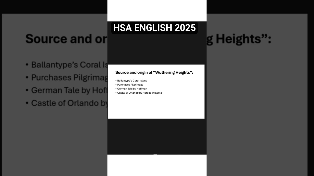 HSA ENGLISH 2025 