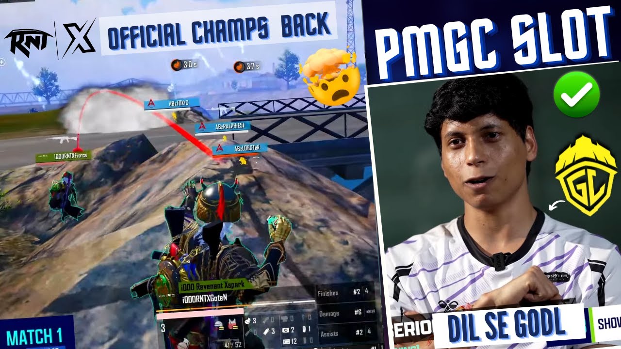 BMSD RNTX New Player ON FIRE 🔥 GodLike PMGC International Slot ✅ ft. Sensie