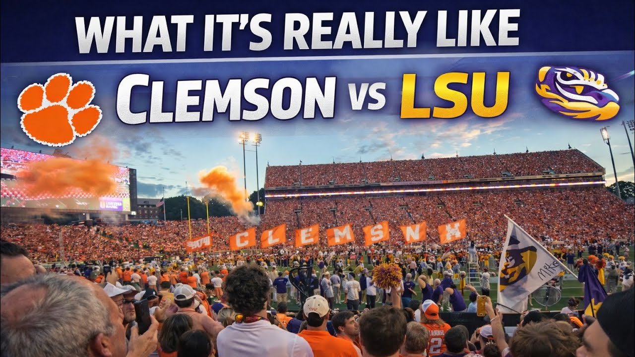 ✅ What a Clemson vs LSU Game Is Really Like | College Football Experience